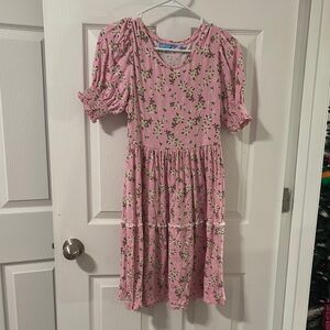 Draper James Pink Floral Midi Dress